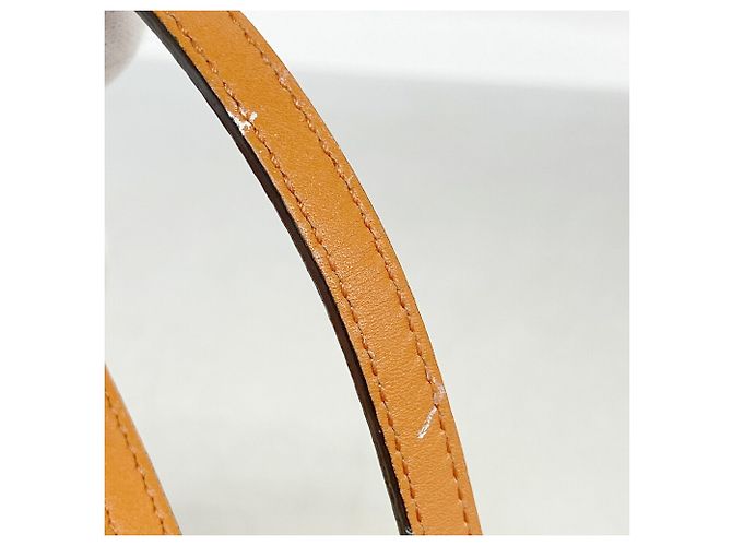 Gucci Microguccissima Leder-Schultergeldbörse Orange - Ansicht 8