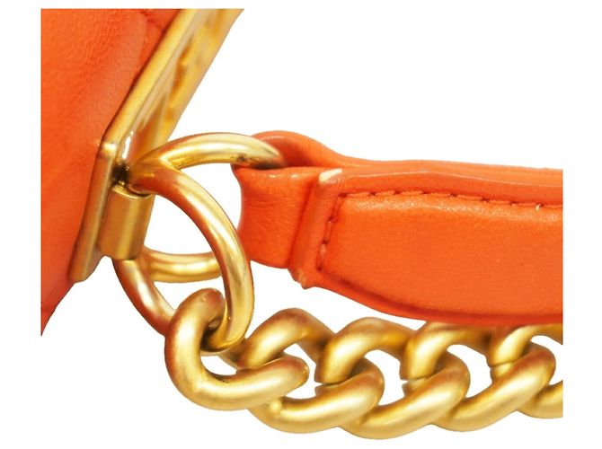 Bolsa de Ombro com Corrente Chanel Matelassé Vermelho - vista 11