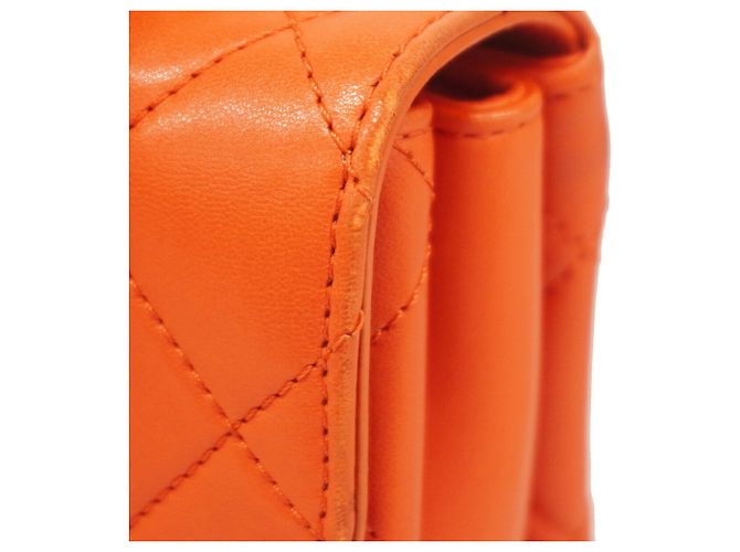 Bolsa de Ombro com Corrente Chanel Matelassé Vermelho - vista 7