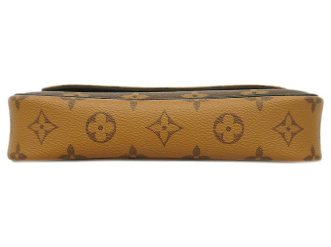 Bolsa Louis Vuitton Monogram Reverse Wallet-on-Chain Ivy Marrom - vista 3