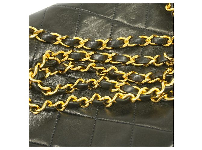 Borsa a tracolla Chanel Diana Chain Nero - vista 10