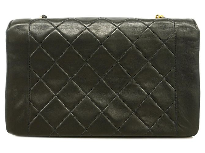 Borsa a tracolla Chanel Diana Chain Nero - vista 13