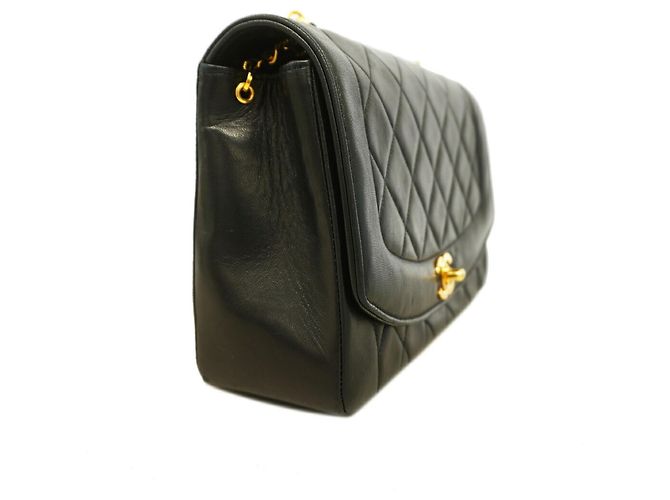 Borsa a tracolla Chanel Diana Chain Nero - vista 2