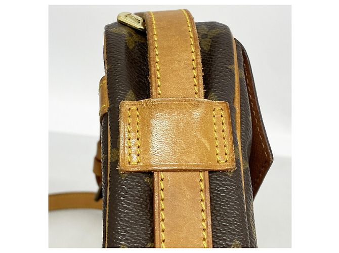 Borsa a tracolla Louis Vuitton Monogram Jeune Fille GM Marrone - vista 11