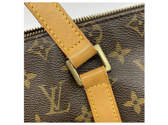 Saco Cabas Mezzo Monogram Louis Vuitton Marrom - vista 8