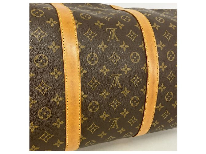 Louis Vuitton Brown Boston Monogram Keepall Bandoulière 60 Braun - Ansicht 12