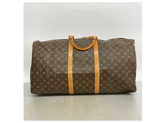 Louis Vuitton Brown Boston Monogram Keepall Bandoulière 60 Braun - Ansicht 13