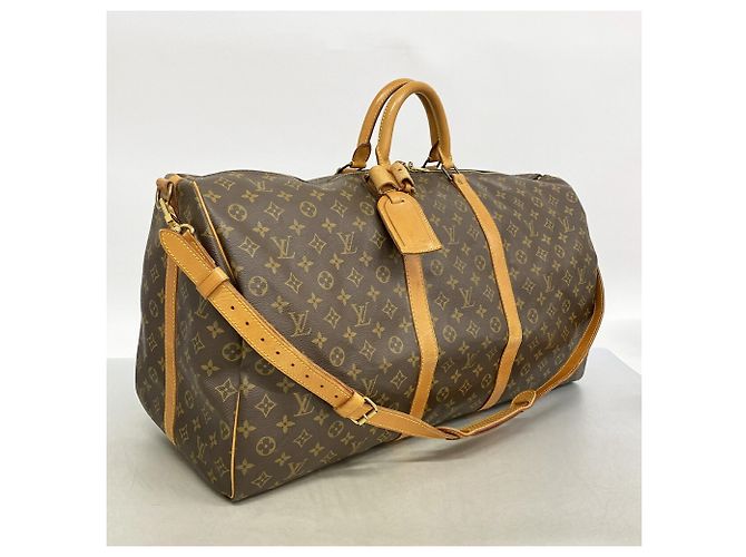 Louis Vuitton Brown Boston Monogram Keepall Bandoulière 60 Braun - Ansicht 2