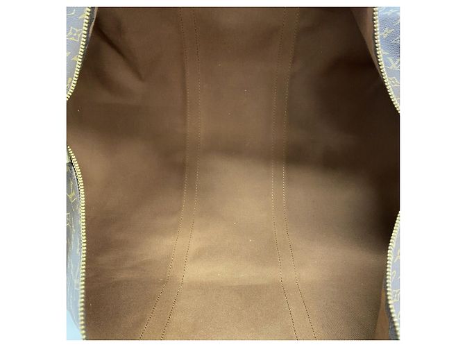 Louis Vuitton Brown Boston Monogram Keepall Bandoulière 60 Braun - Ansicht 4