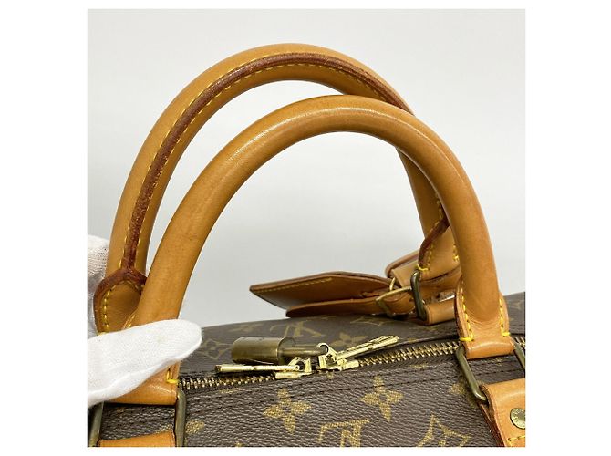Louis Vuitton Brown Boston Monogram Keepall Bandoulière 60 Braun - Ansicht 8