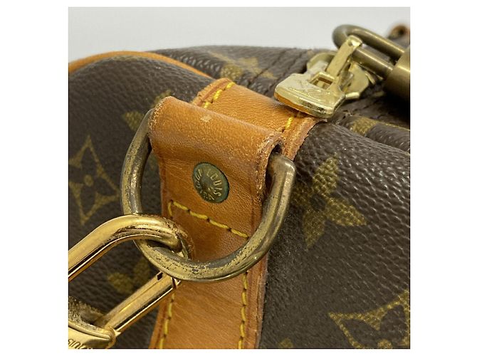 Louis Vuitton Brown Boston Monogram Keepall Bandoulière 60 Braun - Ansicht 9