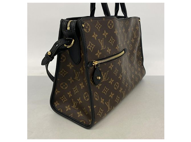 Borsa Tote Louis Vuitton Monogram Popincourt MM Marrone Nero - vista 2