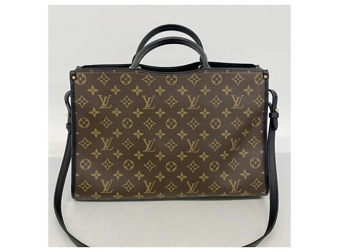 Borsa Tote Louis Vuitton Monogram Popincourt MM Marrone Nero - vista 9