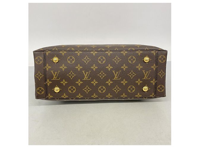 Louis Vuitton Monogram Flower Tote Handtasche Braun Rot - Ansicht 3