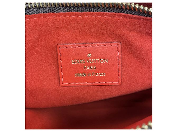 Louis Vuitton Monogram Flower Tote Handtasche Braun Rot - Ansicht 5
