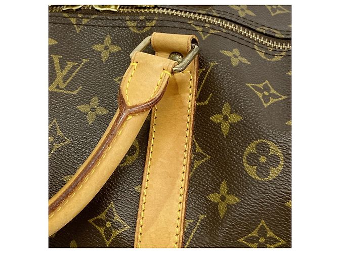 Louis Vuitton Boston Monogram Keepall 55 Castaño - vista 10