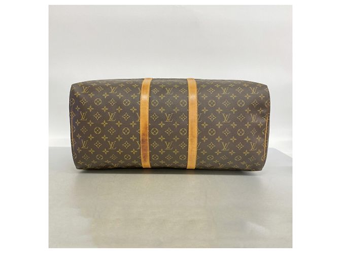 Louis Vuitton Boston Monogram Keepall 55 Castaño - vista 3