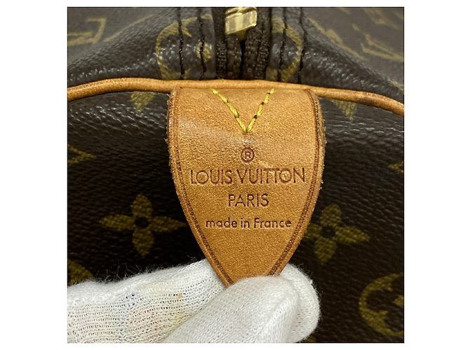 Louis Vuitton Boston Monogram Keepall 55 Castaño - vista 5
