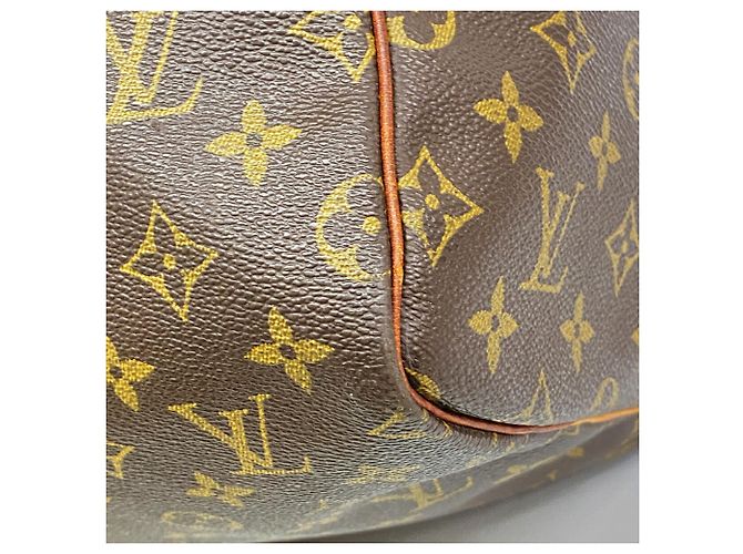 Louis Vuitton Boston Monogram Keepall 55 Castaño - vista 7