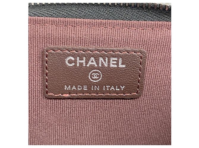 Chanel Matelassé Lammleder Münzbeutel Schwarz - Ansicht 4