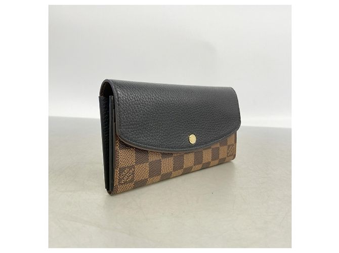 Louis Vuitton Damier Portefeuille Normandie Long Wallet Nero Damier ebene - vista 2