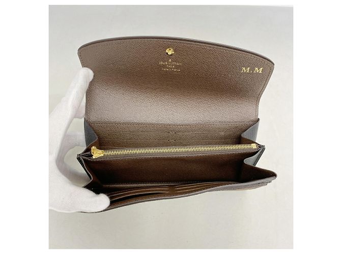 Louis Vuitton Damier Portefeuille Normandie Long Wallet Nero Damier ebene - vista 3