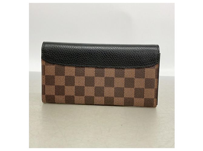 Louis Vuitton Damier Portefeuille Normandie Long Wallet Nero Damier ebene - vista 9