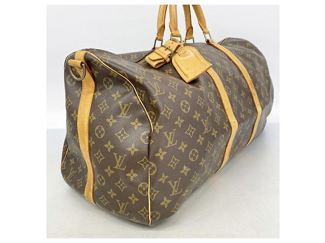 Borsa Boston Louis Vuitton - Keepall Bandoulière 55 Marrone - vista 2