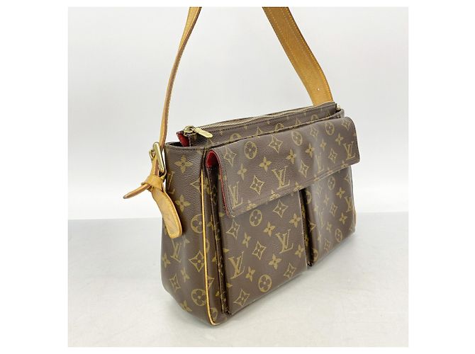 Borsa a tracolla Louis Vuitton Monogram Vivacite GM Marrone - vista 2