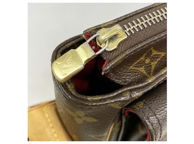 Borsa a tracolla Louis Vuitton Monogram Vivacite GM Marrone - vista 9