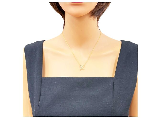Autre Marque Collana Tiffany Kiss in oro giallo 18K D'oro - vista 2