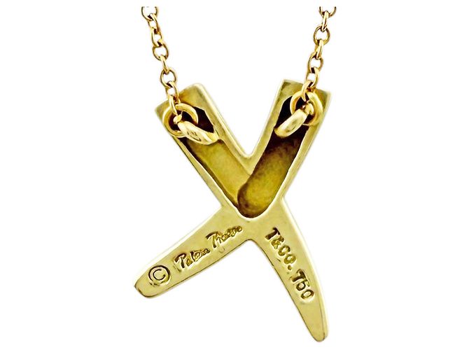 Autre Marque Collana Tiffany Kiss in oro giallo 18K D'oro - vista 3