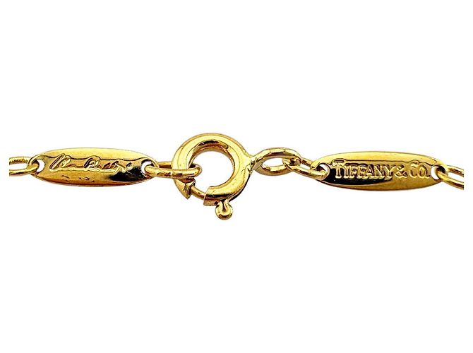 Autre Marque Tiffany & Co. Infinity Kreuz Halskette Golden - Ansicht 5