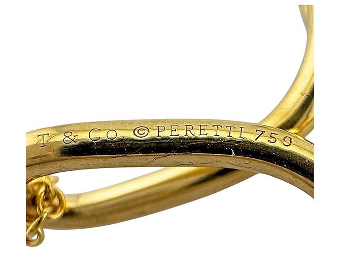 Autre Marque Tiffany & Co. Infinity Kreuz Halskette Golden - Ansicht 7