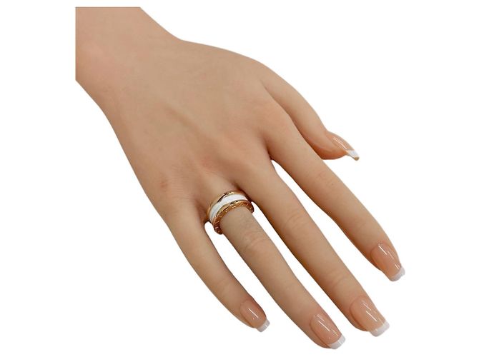 Bulgari Bvlgari B-zero.1 Ring aus weißer Keramik Pink - Ansicht 2