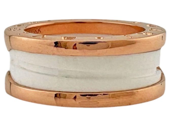 Bulgari Bvlgari B-zero.1 Ring aus weißer Keramik Pink - Ansicht 4