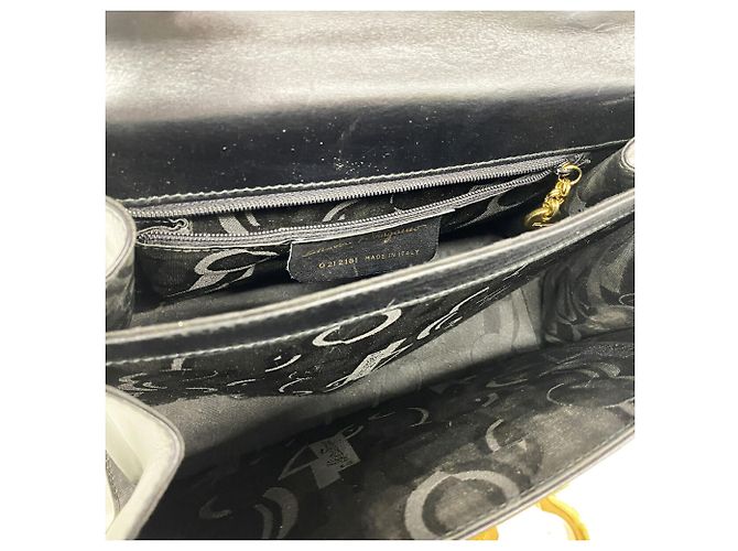 Borsa in pelle Gancini Salvatore Ferragamo Nero - vista 4