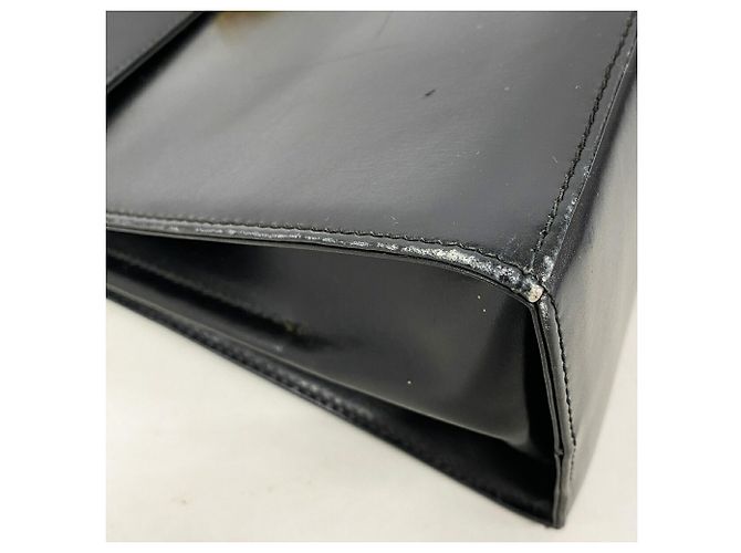 Borsa in pelle Gancini Salvatore Ferragamo Nero - vista 7
