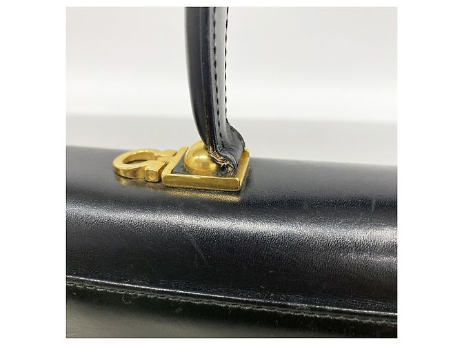 Borsa in pelle Gancini Salvatore Ferragamo Nero - vista 9