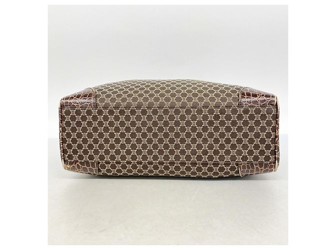 Céline Saco Tote Celine Macadam em lona de nylon Marrom - vista 3
