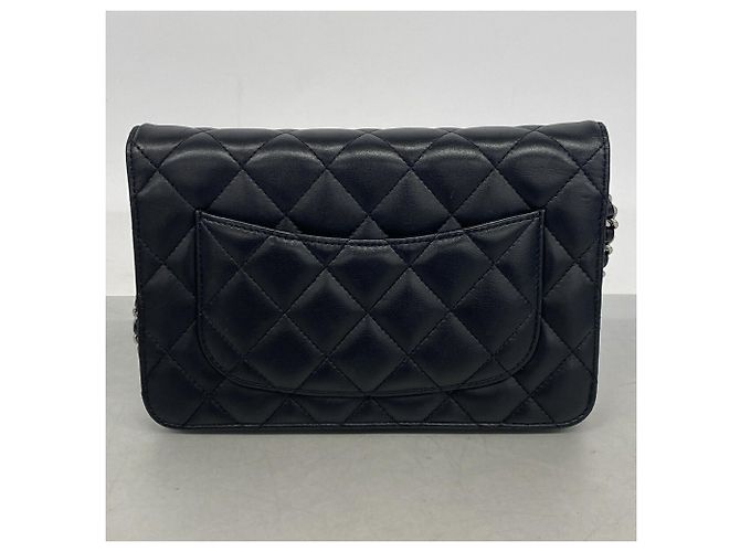 Cartera de hombro con cadena Chanel Matelassé Negro - vista 11