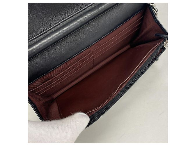 Cartera de hombro con cadena Chanel Matelassé Negro - vista 4
