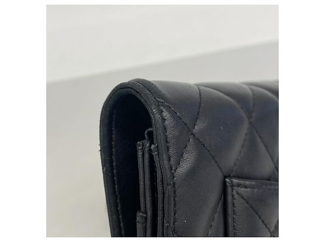 Cartera de hombro con cadena Chanel Matelassé Negro - vista 8
