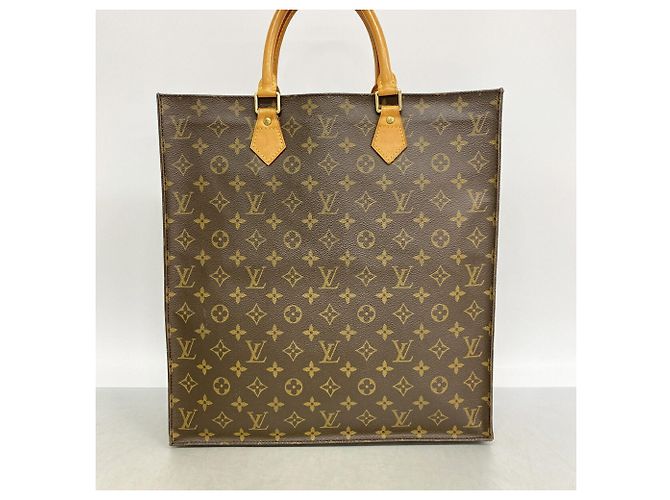 Bolso Tote Monogram Louis Vuitton Sac Plat Castaño - vista 11