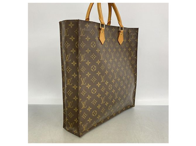 Bolso Tote Monogram Louis Vuitton Sac Plat Castaño - vista 2