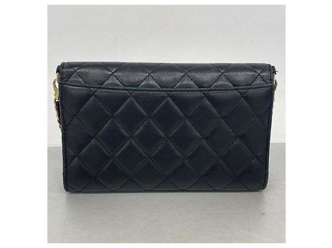 Portafoglio a spalla con catena Chanel Matelassé Nero - vista 10