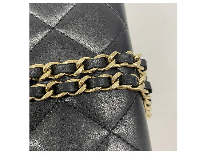 Portafoglio a spalla con catena Chanel Matelassé Nero - vista 8