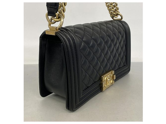 Bolso de hombro Chanel Boy Chain Negro - vista 2