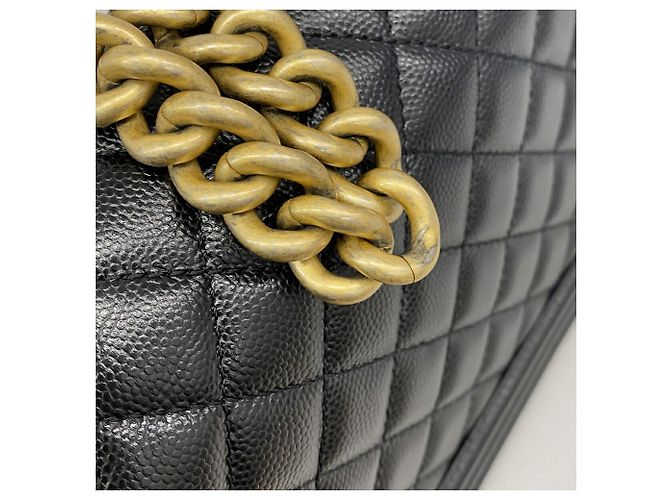 Bolso de hombro Chanel Boy Chain Negro - vista 7