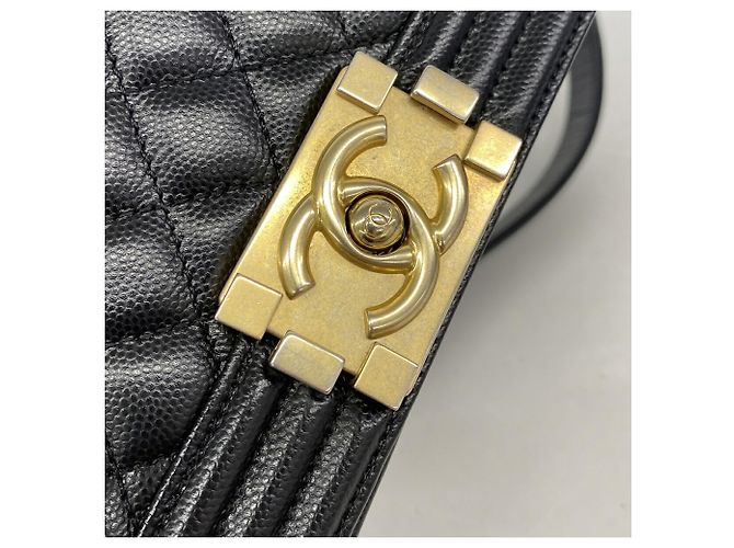 Bolso de hombro Chanel Boy Chain Negro - vista 8